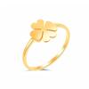 Entrada Original Anillo de Acero de Titanio de Lujo Trébol de Cuatro Hojas para Mujer Diseño sin Color Nicho Corea del Sur Hip-hop Explosivo Anillo de Elementos Finos para Mujer