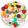 Desenho animado fofo fruta PVC plástico macio patch tridimensional capa de celular bolsa acessórios de cabelo adorno de cabeça DIY acessórios feitos à mão atacado