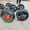 Ruedas de Acero Fundido para Minería, Ruedas de Acero a Prueba de Polvo para Rieles de Minería, Juegos de Ruedas para Vagones de Minería, Ruedas de Riel para Vagones Plataforma y Vagones de Horno