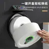 Portarrollos de Papel Higiénico con Diseño de Pergamino, Instalación sin Taladro, Adecuado para Hotel y Casa de Huéspedes, Caja de Pañuelos Grande de Pared con Ventosa