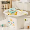Cubo de Baño para Bebé Jingqi Cubo de Natación para Bebé Cubeta de Baño Puede Sentarse en Casa Cubeta de Baño Grande Engrosada para Mantener Caliente en Invierno