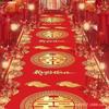 Alfombra de Boda al por Mayor Felpudo de Entrada Alfombra Roja Pasillo Pasarela Cobertura Total Alfombra Roja Escenario de Boda China Festivo