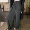 Otoño Nuevo con cordones elásticos cintura alta rectos que cubren la figura pantalones casuales ropa exterior para mujer pantalones para caminar pantalones sueltos con caída