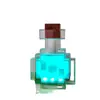 Periférico de Minecraft Mini Botella de Poción Agita y Cambia de Color, Siete Colores Luz Suave Ambiente Luz Nocturna Juguete para Niños