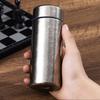 Termo de titanio puro por dentro y por fuera con compartimento para té, taza para beber té de oficina para hombres y mujeres de alta calidad, separación de té portátil