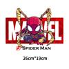 Impresión por transferencia térmica con patrón de Spider-Man, Iron Man americano, de los Vengadores, con tinta blanca, para camisetas, suéteres, parches adhesivos DIY