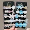 26 novos presilhas de cabelo de sereia para crianças, acessórios de cabelo de princesa com estrela-do-mar e concha, presilhas de cabelo românticas com cauda de peixe iridescente, presilhas de cabelo com tema oceânico