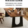 Mesa Grande de Madeira Maciça, Mesa de Computador Longa Estilo Sala de Estar, Bancada Estilo Antigo, Mesa de Escrita para Desktop em Quarto de Casa
