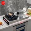 Cubierta de estufa de gas y gas, base de cubierta, estante para cocina de inducción, soporte de estante de almacenamiento de cocina de acero inoxidable, soporte de mesa, estante para estufa