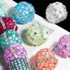 Cadena de Margaritas Coloridas Personalizada con Diamantes y Cuentas con Agujero Recto para Cadena de Teléfono DIY, Llavero, Cadena de Bolso Accesorios al por Mayor