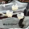 Directamente del fabricante: Collar con Colgante de Ágata Blanca Calcedonia Tipo Hielo, Hebilla de Paz Buda Guanyin Maitreya, Amuleto con Forma de Hoja al por Mayor