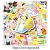 50 Adesivos 3D Sanrio de Comida Desenho Animado Pompompurin À Prova D'água Decorativos Livro de Mão Cola Pingando Adesivos de Batata