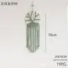 Cuerda de Algodón Tapiz Tejido a Mano Decoración de Pared Decoración de Pared Árbol del Dinero Estrella Captador de Sueños Hojas Comida Redondo