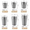 Venta al por mayor Taza Recta de Acero Inoxidable 304 Patrón Martillado para Jugo Cerveza Taza de Enjuague Bucal Patrón Diamante Dorado Taza de Té para Restaurante