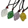 Colgante de Zorro de Nueve Colas de Calcedonia Blanca Colgante de Zorro de Nueve Colas de Ágata de Calcedonia Colgante de Zorro de Nueve Colas de Jade Multicolor