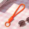 Nuevo llavero de cordón tejido de colores para teléfono, accesorios hechos a mano DIY, materiales de cordón de muñeca desmontable al por mayor