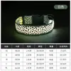 Collar Luminoso para Mascotas Estilo Estampado de Leopardo Collar Luminoso para Perro Collar Luminoso LED Collar de Advertencia Nocturna Collar para Mascotas
