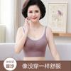 Ropa interior para mamá de mediana edad Sujetador para mujer Sujetador tipo camiseta sin aros Talla grande Ropa interior Transpirable y amigable con la piel Camiseta Anti-luz