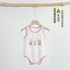 Terno infantil para bebê recém-nascido Verão Fino Terno de envoltório de gordura Colete de algodão puro de verão para bebê Triângulo Hatshirt Terno de escalada