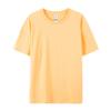 Camiseta de algodón peinado de color liso con cuello redondo de 180 g, camiseta cultural personalizada, uniforme de clase, ropa para fiesta de estudiantes, camiseta publicitaria con LOGO impreso