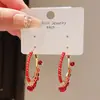 Brincos Redondos Geométricos Enrolados em Corda de Pedra Agulha de Prata, Estilo Étnico Vintage, Brincos de Nicho Fashion e de Alta Qualidade