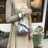 Bolso de Lona de Mano para Mujer, Bolso de Mano Literario y Casual, Bolso de Mano de Nicho de Aspecto Elevado, Bolso de Mano de Alta Gama para la Cena