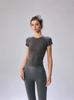 Tops de Yoga para Mujer, Camisetas de Verano Finas de Secado Rápido, Ropa Deportiva Ajustada de Manga Corta para Pilates, Fitness Ajuste Delgado