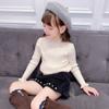 Camiseta Básica Suave y Cera para Niña Otoño e Invierno Nueva Ropa Interior para Bebés Niños Suéter Interior para Mujeres Precioso Top Blanco Básico