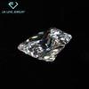 Suministro del Fabricante de Piedras Sueltas de Moissanita de Alta Calidad Corte Princesa, Pasan el Detector de Diamantes Instantáneamente, Moissanita Cuadrada Ultra Blanca Color D