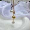 Collar de Perlas de Plata de Ley 925 Verano Sin Caída Caperucita Roja Explosiones Cadena de Perla Única Shi Jia Cadena para Clavícula de Mujer Todo Combinación