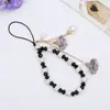 Curto Wireless Wireless Gypsum Creative Gypsum Flor Pulseira Pulseira Crystal Neck Phone Case Pingente Pingente Flor Pingente para Mulheres