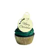 Decoración Creativa para Cupcakes Estilo Ins Transfronterizo Suministros para Fiestas Navideñas Marcado Láser Decoración para Pasteles