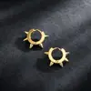 Cuffs para Oreja de Acero Inoxidable Pulido a Máquina, de Venta Caliente en Europa y América, con Diseño de Estrella de Seis Puntas y Ocho Puntas, Pendientes Minimalistas de Personalidad Piercing