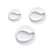 Molde de Flor Gota d'Água Primavera Tipo Empurrador Molde Artificial para Bolo Biscoito DIY Assar Fondant Suprimentos para Relevo