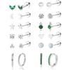 Europa e Estados Unidos Amazon Hot Gold Plated Brincos Brincos Moda Verde Zircon Brincos Brincos em estoque