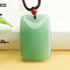 Colgante de Aventurina Aiyu Collar Amuleto de Aventurina Verde Fábrica de Jade Venta al por Mayor Dropshipping S3092306