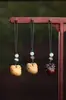 Cadena para teléfono móvil de madera del zodiaco llavero sándalo verde palisandro accesorios colgante para bolso del zodiaco