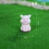 Micro-paisagem porquinho animal ornamentos resina artesanato mini despensa decoração casa pequeno presente bolo ornamentos