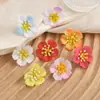 Flor de simulação flor de pereira flor de seda flor artificial tiara material diy grampo de cabelo flor guirlanda feita à mão acessórios de cabelo decorativos