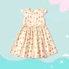 Vestido Infantil, Vestido Floral de Verano para Niñas, Vestido de Princesa para Niñas Pequeñas, Dulce Vestido de Verano para Niños Mayores, Vestido de Manga Volante