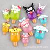Kloomi Sanrio Picolé Sorvete Sorvete Acessórios de Resina Luminosa Headwear Acessórios de Cabelo DIY Gel Creme Caseiro