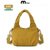 Bolso de Hombro de Mano para Mujer, Bolso de Hombro Suave Fruncido, Bolso tipo Concha de Gran Capacidad, Bolso de Nicho para Mamá Viajera, Logo Personalizado
