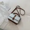 Nuevas tendencias de moda de otoño e invierno: Elegantes bolsos cuadrados pequeños con cierre de broche, que exudan un ambiente sofisticado, adecuados para ir al trabajo y se pueden llevar en la mano o como bolso cruzado.; bolsos de hombro para mujer