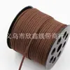 Joyería DIY cuerda de cuero rollo de terciopelo coreano 50 yardas rollo pequeño cuerda de cuero de terciopelo coreano al por mayor