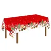 Decoraciones de Fiesta Temática Navideña de Dibujos Animados Papá Noel Muñeco de Nieve Platos de Papel Vasos Servilletas Mantel Vajilla para Fiesta Suministros
