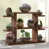 Alféizar de Madera Maciza para Ventana Saliente Soporte para Plantas Suculentas, Estante Pequeño de Flores de Múltiples Niveles para Escritorio de Sala de Estar Interior, Estante para Macetas de Balcón, Estante de Almacenamiento Chunjiang