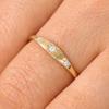 Anillo de Diseño de Diamante Zircón Estrella de Seis Puntas de Lujo Ligero Europeo y Americano para Mujer Anillo de Elemento Estrella de Personalidad Creativa Joyería Transfronteriza