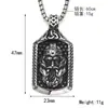 Acero de titanio nórdico retro mito aoding logo vikingo guerrero colgante hombres ins punk hip hop calle collar