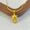 Nuevo Modelo Colgante de Moneda con Hielo-Cristal Chapado en Oro con Pixiu que Muerde Dinero para Buena Fortuna, Directo del Fabricante para Ventas en Vivo de Comercio Electrónico