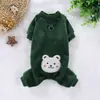 Ropa Cálida Gruesa de Doble Cara de Terciopelo para Mascotas, de Cuatro Patas, para Otoño e Invierno, Cachorro Perro Gato Teddy, sin Capucha para Tracción, Suministros